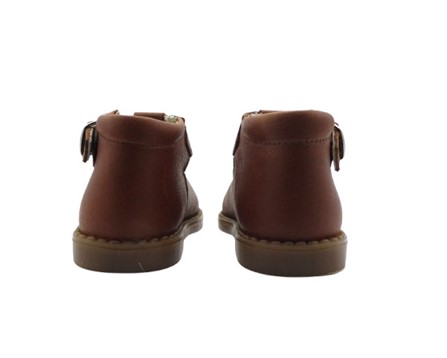 Scarpa due occhi in pelle con fibbia
