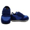 Sneaker in camoscio e tessuto con doppio velcro