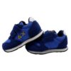 Sneaker in camoscio e tessuto con doppio velcro