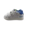 Sneaker primo passo in pelle con doppio velcro