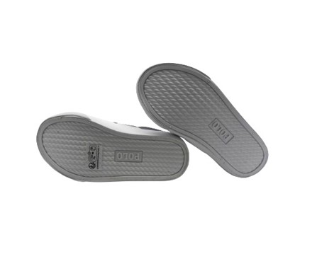 Sneaker in pelle con velcro e lacci