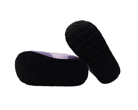 Sneaker in camoscio e tessuto con doppio velcro