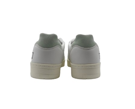 Sneaker in pelle con riporti a contrasto e lacci