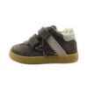 Sneaker primo passo in camoscio con doppio velcro