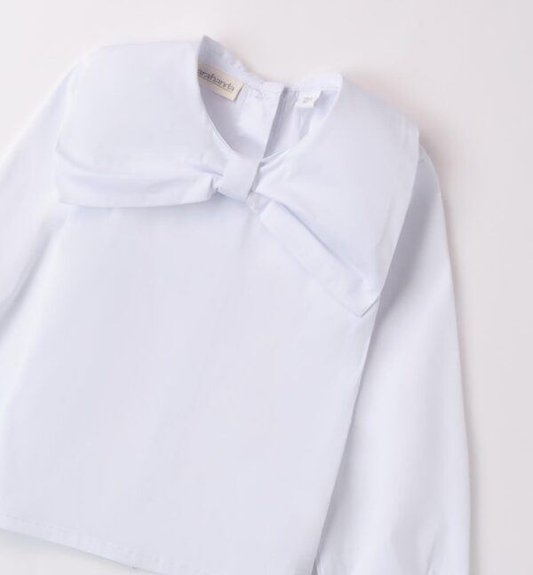 Camicia con colletto fiocco