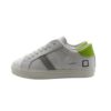 Sneaker in pelle con riporti a contrasto e lacci