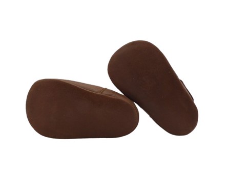 Scarpa culla due occhi in pelle