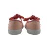 Ballerina in tessuto con cinturino in velcro e fiocco vichy