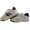 Sneaker in pelle con doppio velcro