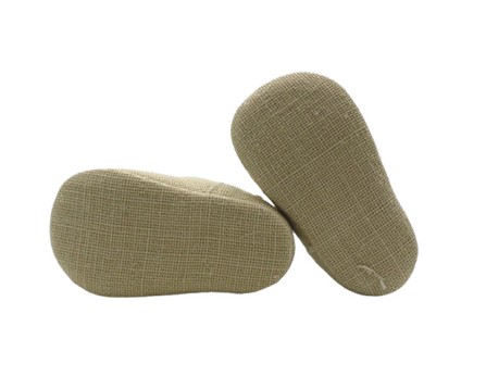 Scarpa culla due occhi in lino