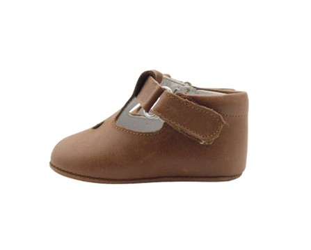 Scarpa culla due occhi in pelle