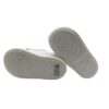 Sneaker primo passo in pelle e camoscio con doppio velcro