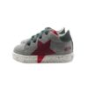 Sneaker primo passo in camoscio con lacci