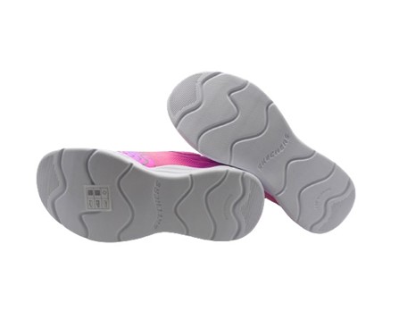 Scarpa ginnica con finti lacci e velcro con led