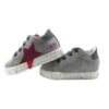 Sneaker primo passo in camoscio con lacci