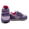 Sneaker in camoscio e tessuto con doppio velcro
