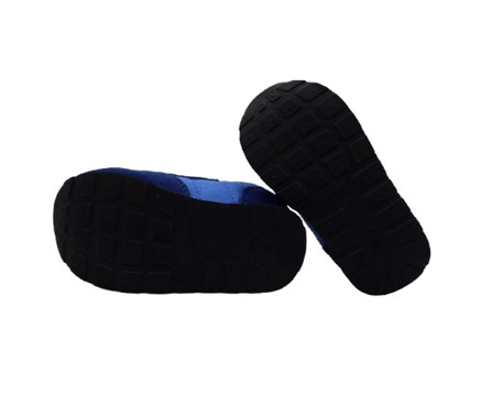 Sneaker in camoscio e tessuto con doppio velcro