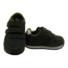 Sneaker in camoscio e tessuto con doppio velcro