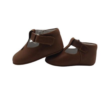 Scarpa culla due occhi in pelle