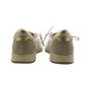 Sneaker in pelle e micro glitter con lacci