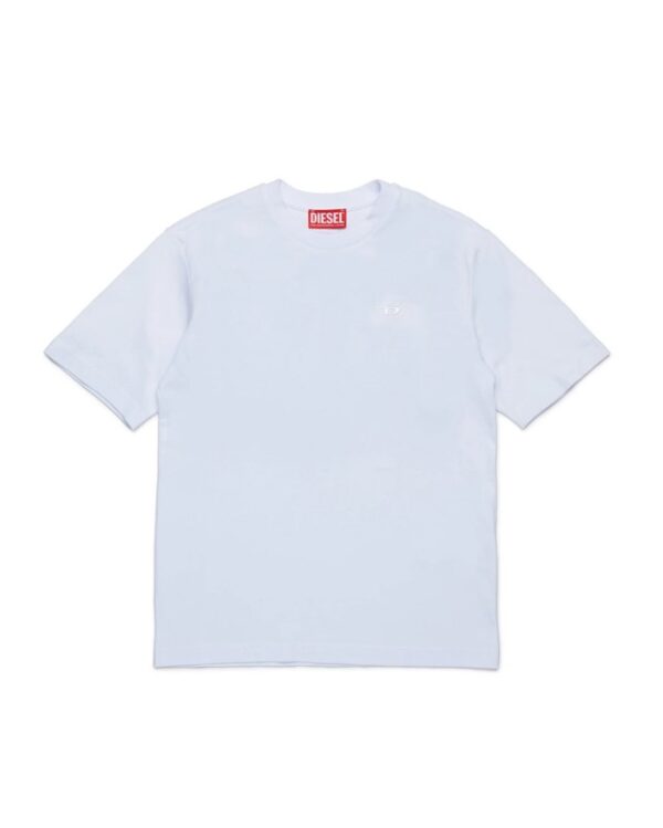 T-shirt con maxi logo oval d sul retro