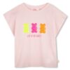 T-shirt mezza manica con applicazione orsetti