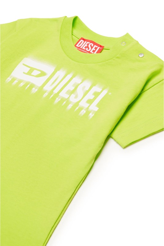 T-shirt mezza manica con logo degradÉ