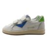 Sneaker in pelle con doppio velcro