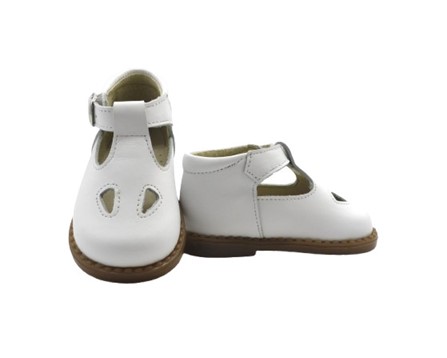 Scarpa due occhi in pelle con fibbia