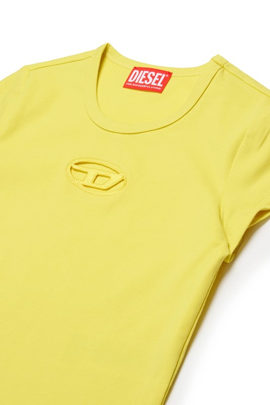 T-shirt con logo oval d cut-out