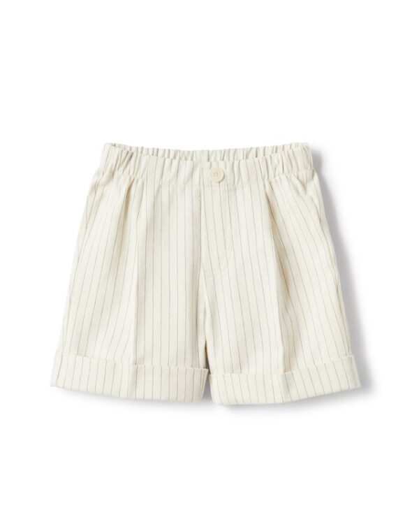 Bermuda in cotone gessato
