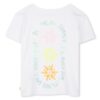T-shirt mezza manica con stampa sul retro glitterata