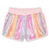 Short a righe in pailettes