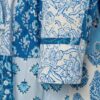 Vestito chemisier lungo con stampa patch a fiori