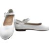 Ballerina in pelle con cinturino