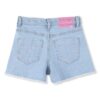 Short in denim con pailettes