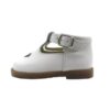 Scarpa due occhi in pelle con fibbia