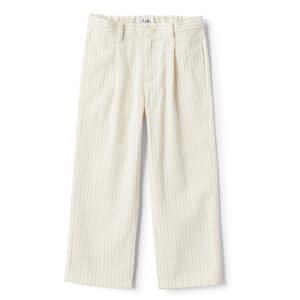 Pantalone lungo motivo gessato