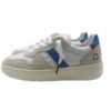 Sneaker in pelle e camoscio con lacci