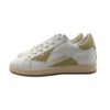 Sneaker in pelle e camoscio con lacci