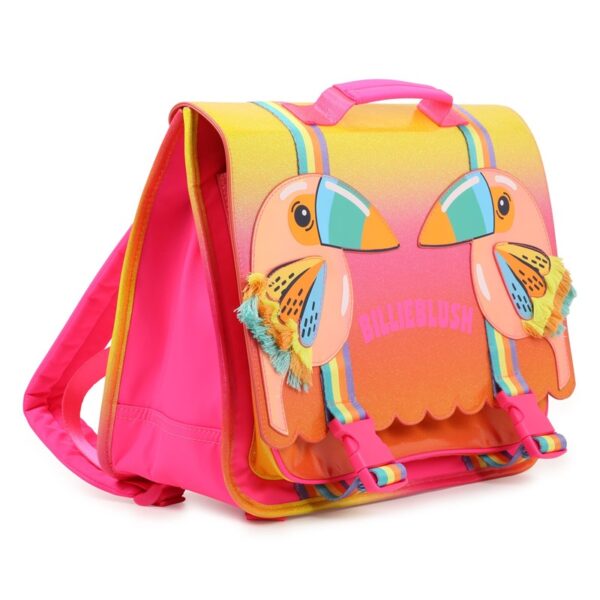 Cartella glitterata con uccellini