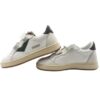 Sneaker in pelle con doppio velcro