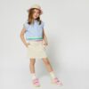 Camicia a righe con ricami alla base