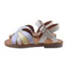 Sandalo in pelle con fibbia