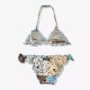 Bikini a triangolo con stampa bandanna patch