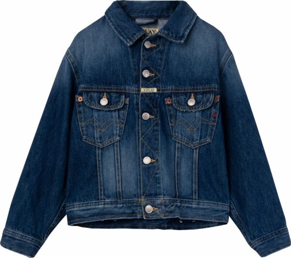 Giubbotto in denim con taschine