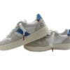 Sneaker in pelle e camoscio con lacci