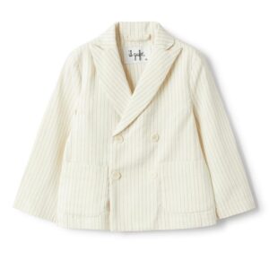 Blazer doppio petto in cotone gessato
