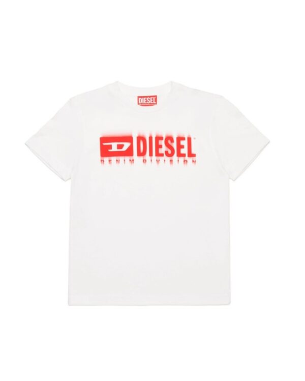 T-shirt con logo degradÉ