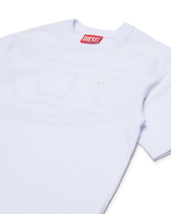 T-shirt con maxi logo oval d sul retro